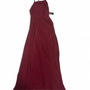 Lulus Burgundy Maxi Dress New With Tags Medium Wedding Guest Formal